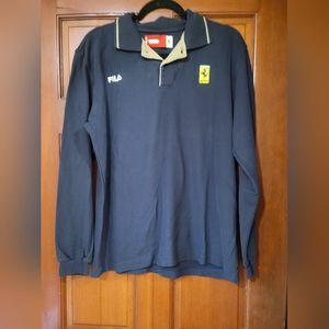 Men's XL Ferrari Polo Soft navy blue